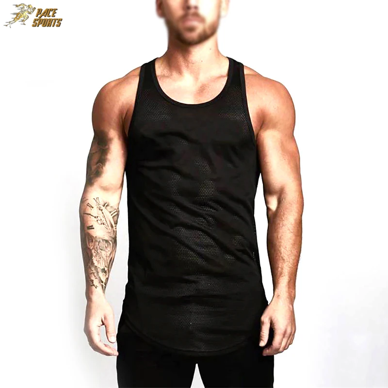 Men Tank Top Body building Gym Fitness workout Vest for Boy Yoga Sleeveless Singlet Tank Top by pace sports