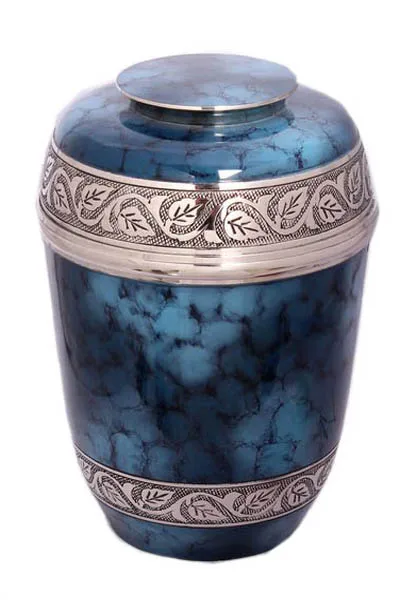METAL EUROPEAN URN FOR HUMAN ASHES