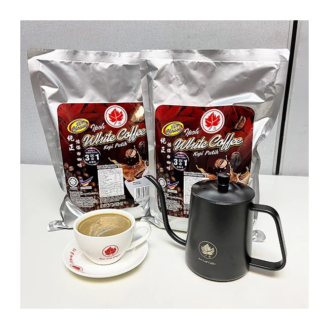 High Quality Roasted Coffee Powder 3 in 1 White Coffee Suitable for Restaurant & Cafe Delicious Rich Aroma & Rich Texture