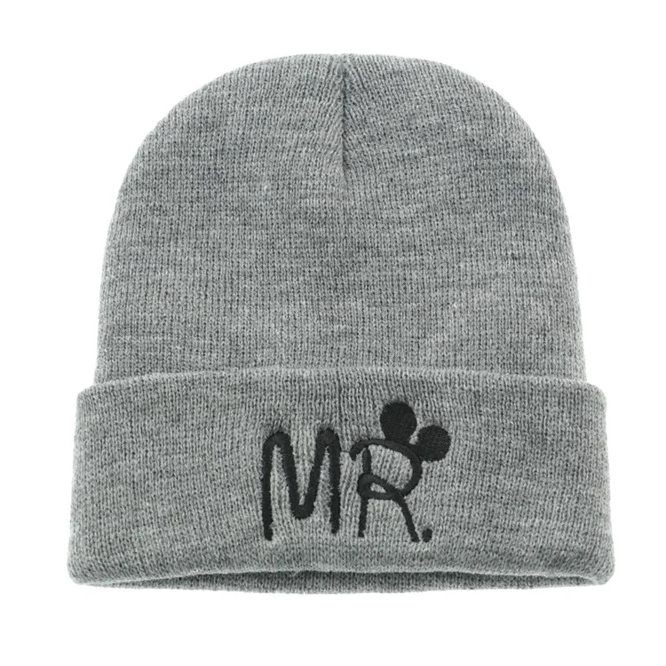 new stylish winter warm multi solid color custom unisex ribbed acrylic cuffed plain knitted beanie