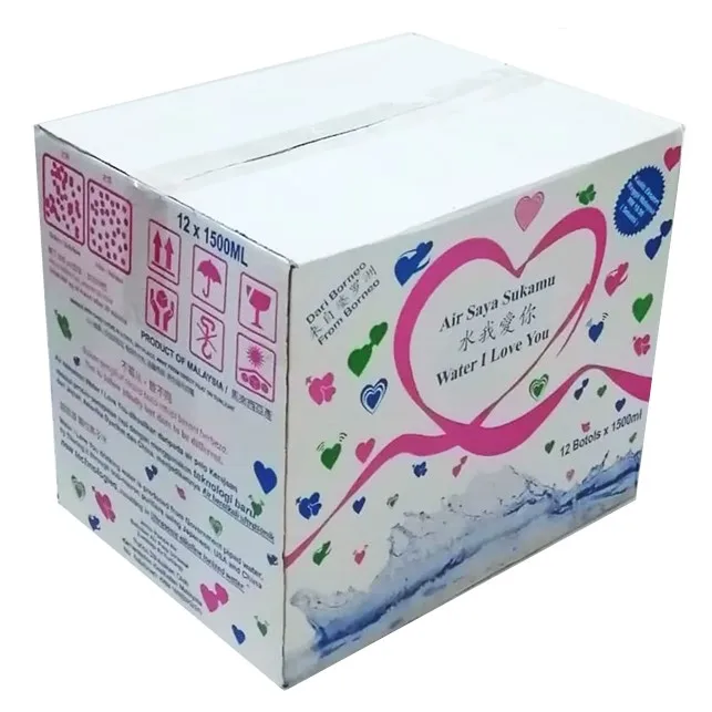 Bulk Purchase Ultrasonic Alkaline Ionized Water 12 Bottles Per Carton natural water from Borneo Island