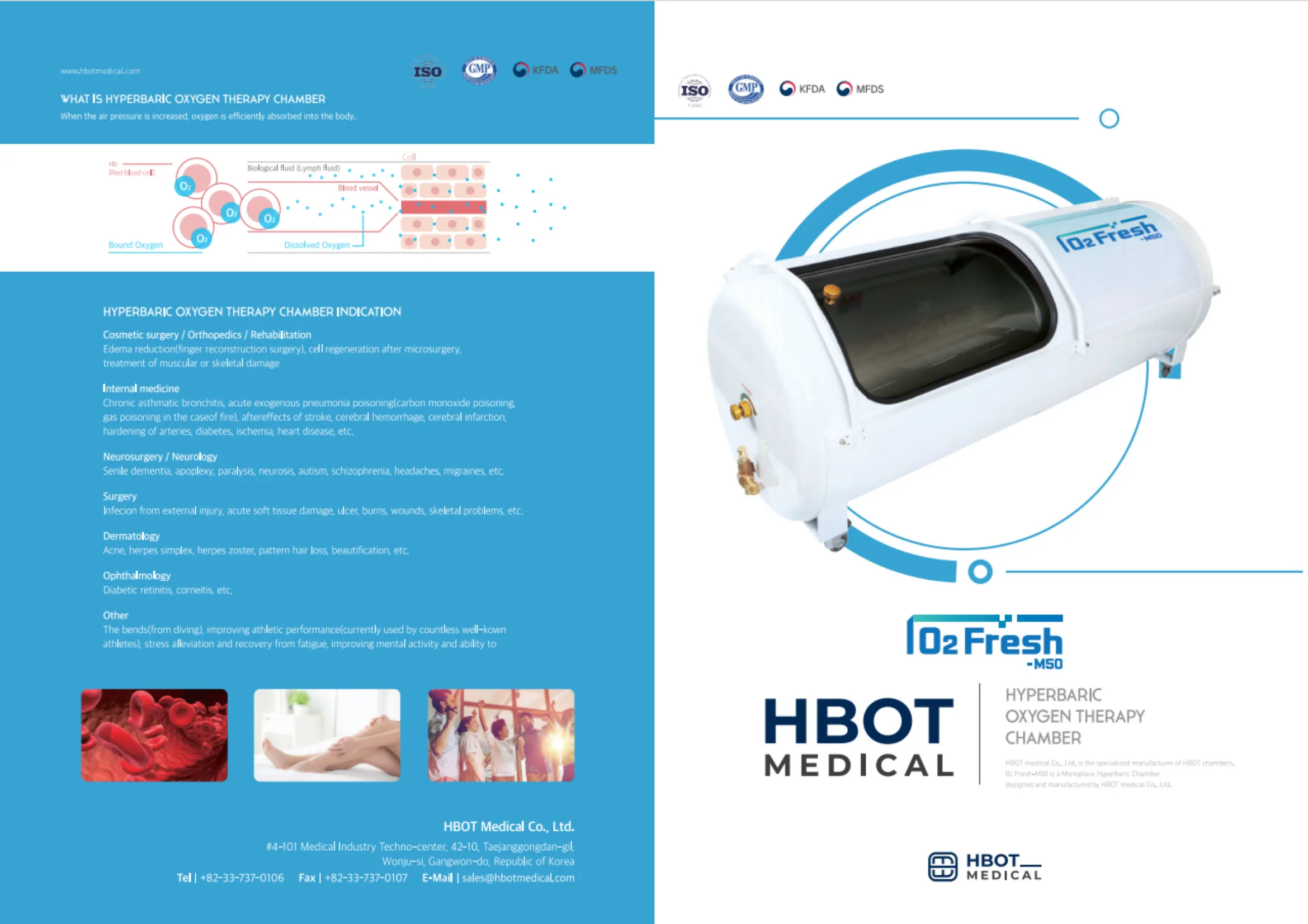 Hyperbaric Oxygen therapy HBOT hard type chamber