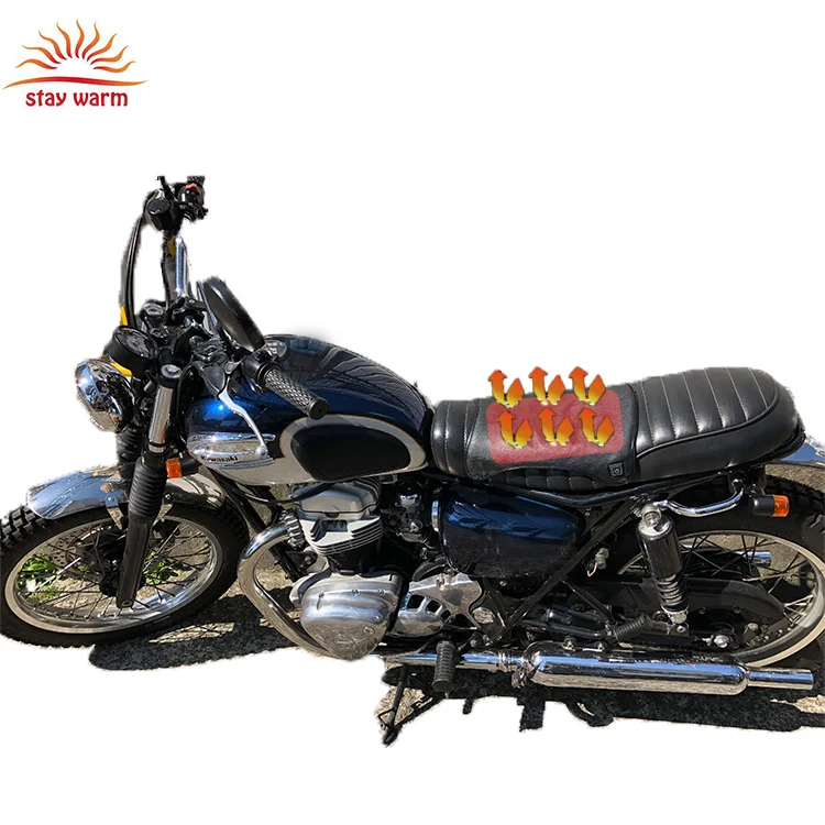 Электрическое сиденье с подогревом 12 В теплая подушка уличный нагреватель сиденья мотоцикла