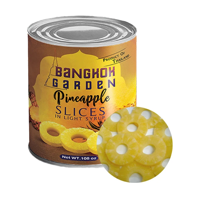 Pineapple Factory price 100% Natural Popular Canned Pineapple Standard Slices (8oz.) from natural selling
