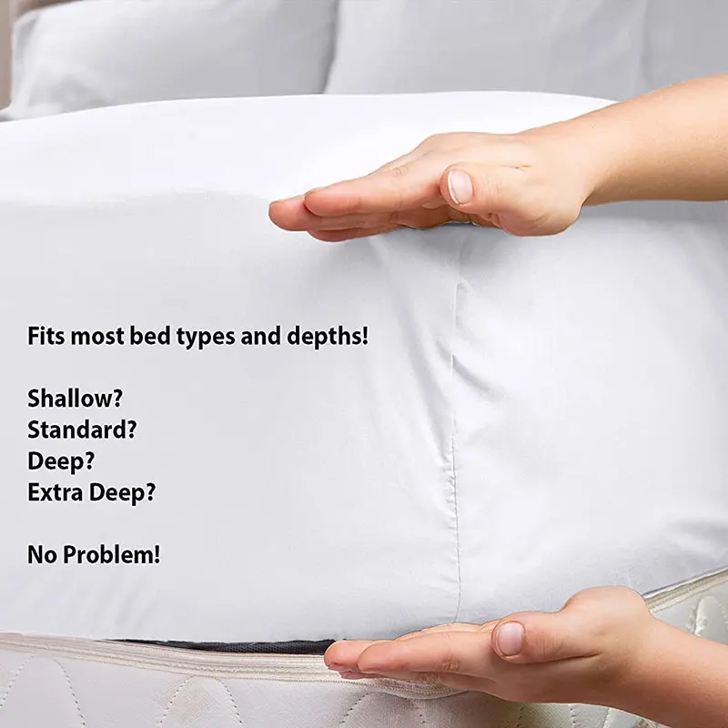 400 Thread Queen Bunk Egyptian Cotton Bed Sheets