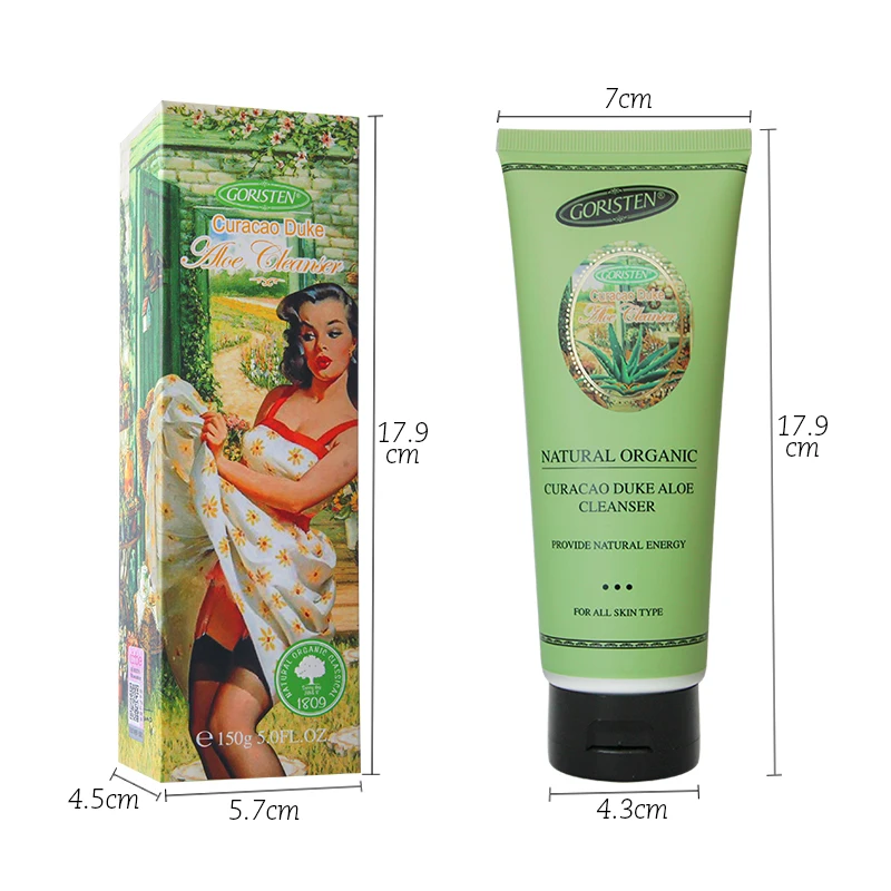 korea skin care anti black head simple face clean oil-control aloe vera best face wash for oily skin