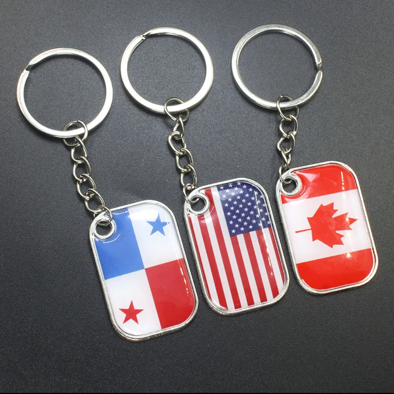 Asia Football Cup Metal keychain National Flags of the World represatations custom UAE national day gifts key ring