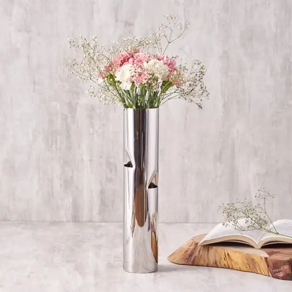 High Quality Stainless Steel Flower Vase for Wedding Home Hotel Restaurant Plant Vase Decorative Modern Design Metal Flower Vase