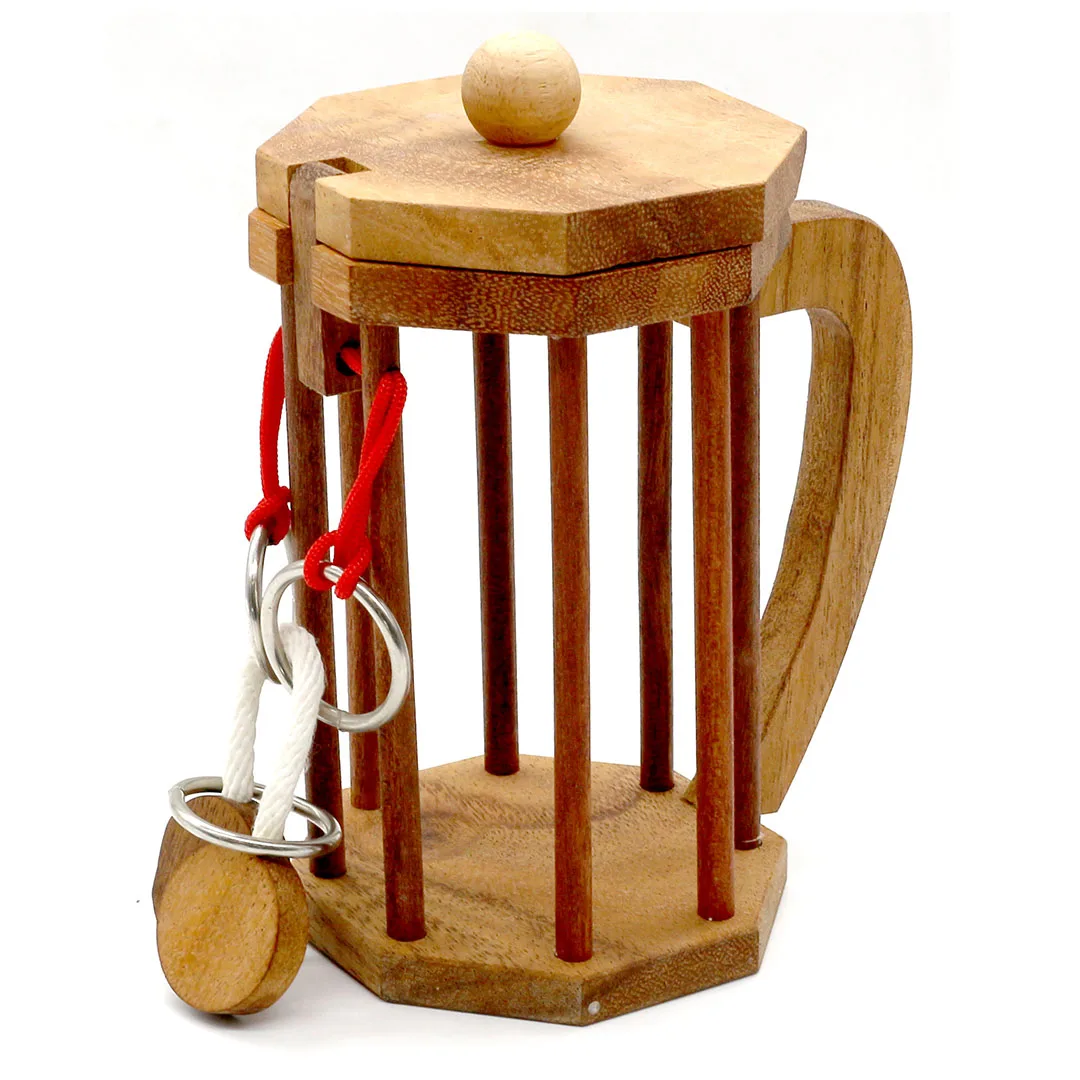 Kitchen Toys Puzzle Bottle Lock Challenges New Product Ideas 2023 Wooden Brain Teaser Unique Wood