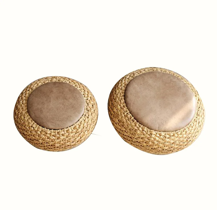 Best Selling Straw Husk Round Tatami Floor Cushion Made in Vietnam Massage Removable and Washable