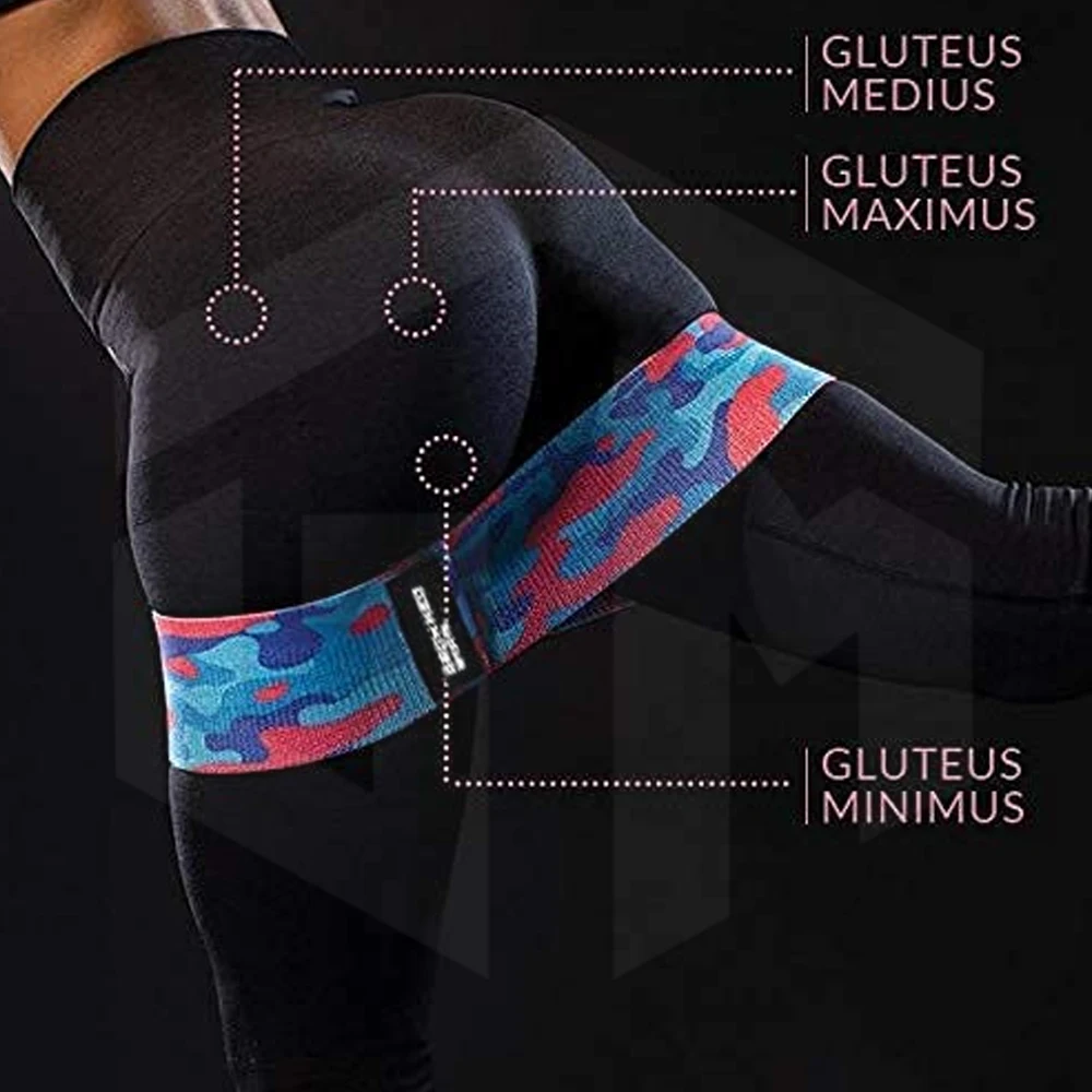  Оптовая продажа сквозная петля для фитнеса с логотипом на заказ