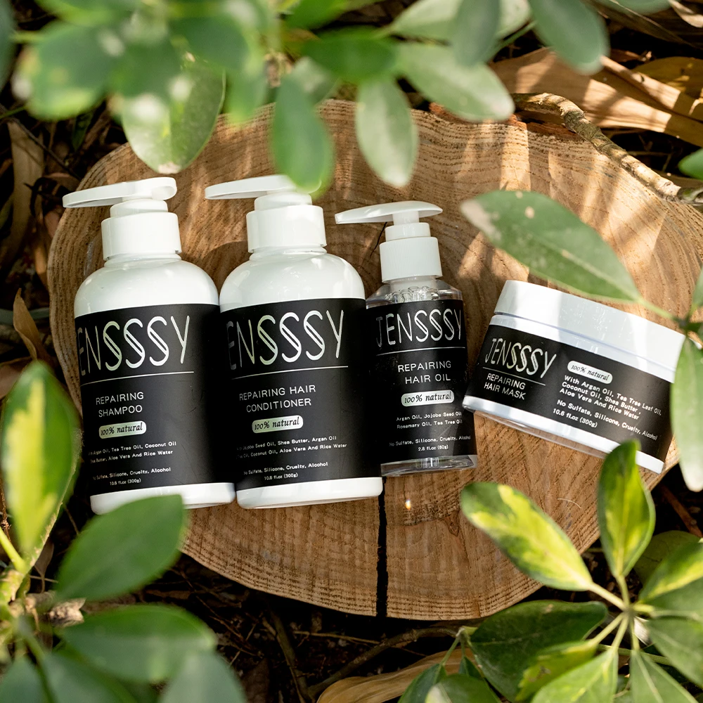 OEM Keratin treatment organic private label sulfate free hair care products mask argan oil hair conditioner clear shampoo