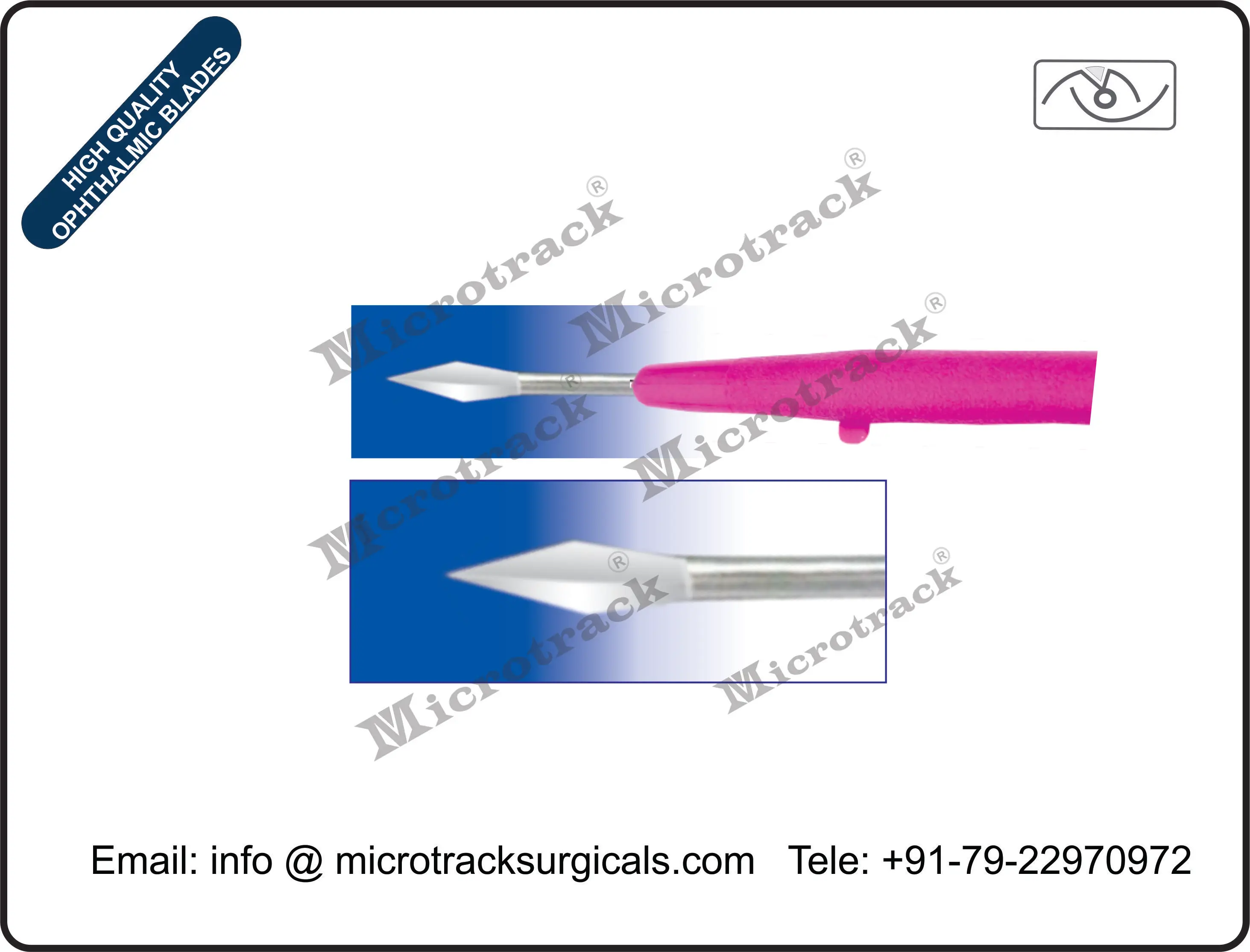 19G MVR прямой офтальмологический
