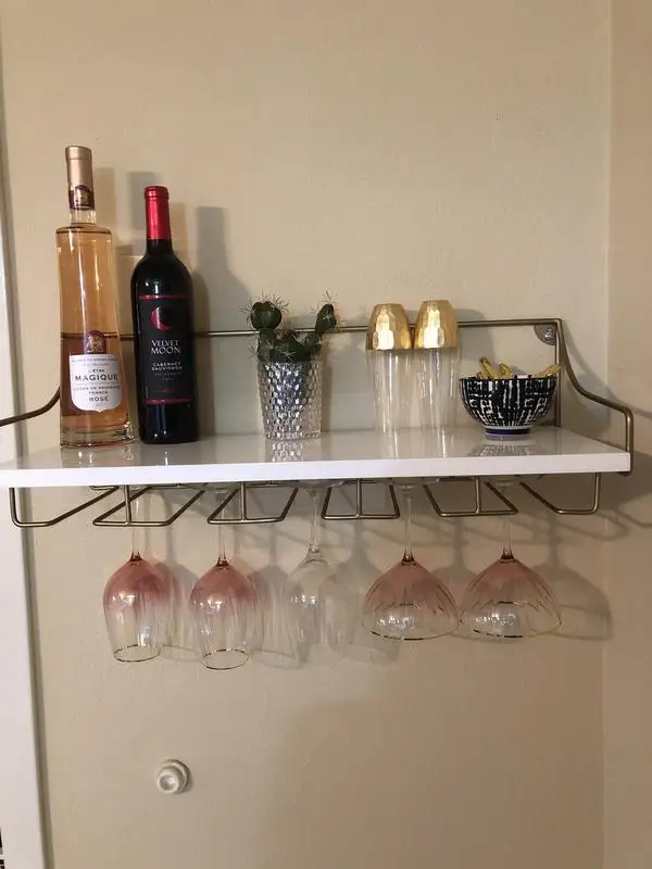 2022 Wholesale Fashion Shaped Classic Contemporary Metal Wine Rack With Wine Cork Holder