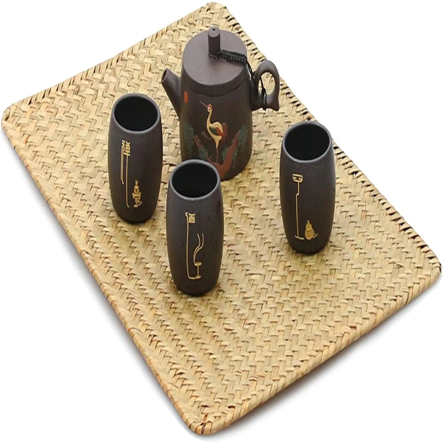 New design 2022 square seagrass placemats 100% high quality handmade hand-woven rattan from Vietnam