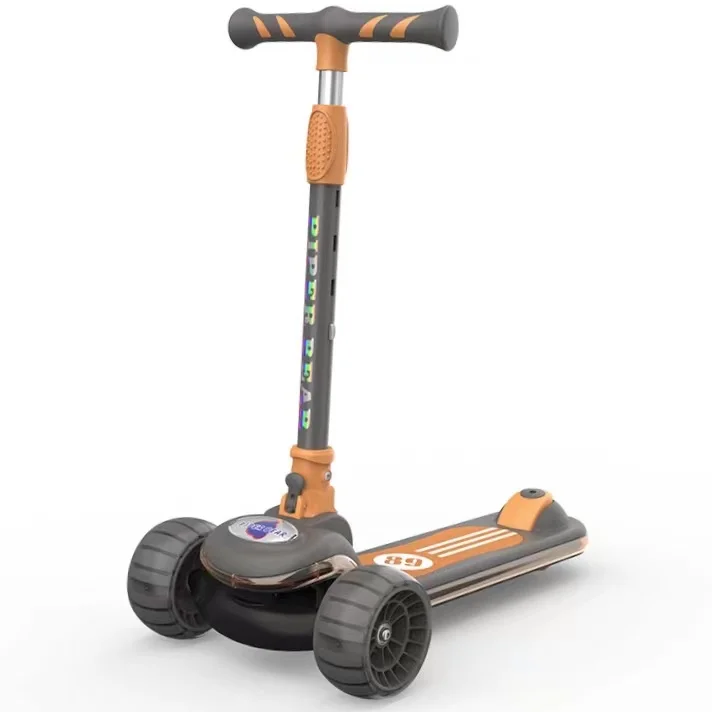 Light Weight Flexible Folding Convenient Storage 3 LED Flashing Wheel Adjustable Height Sport for Children Kick Kids Scooter