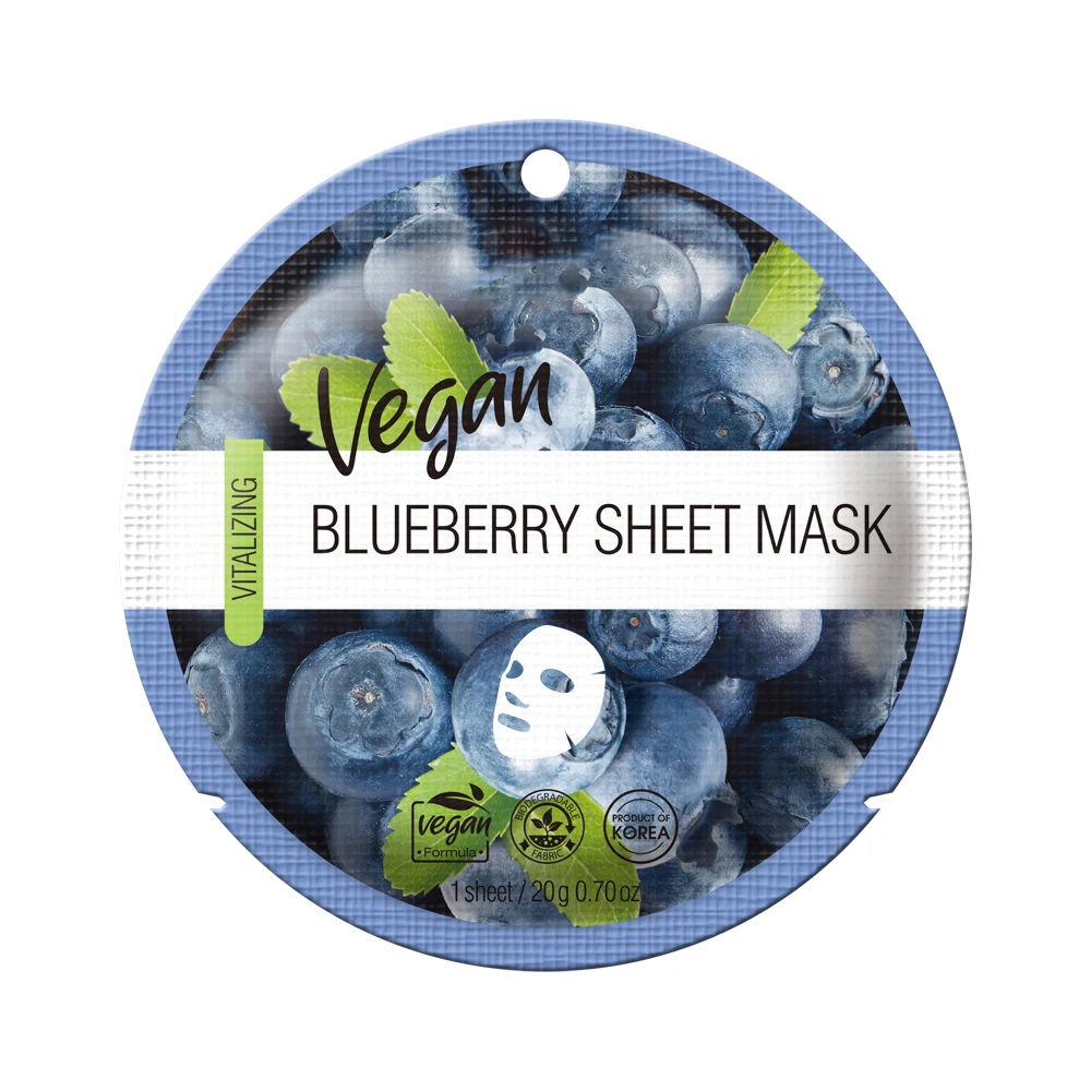 Vegan Cruelty Free Organic skincare Tomato Sheet Facial Mask (0.84oz / 25ml)