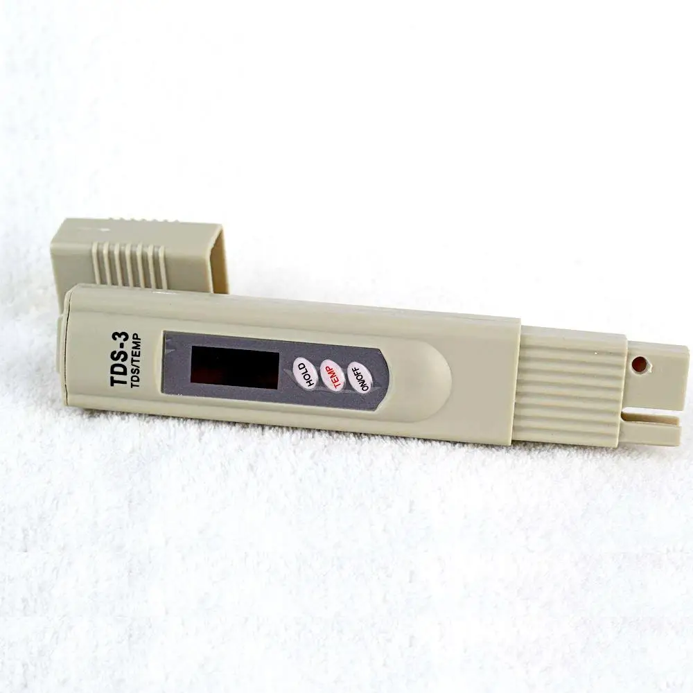 TDS meter hardness water set with calibration temperature, 0 - 9990 ppm range measurement, 1 ppm precision