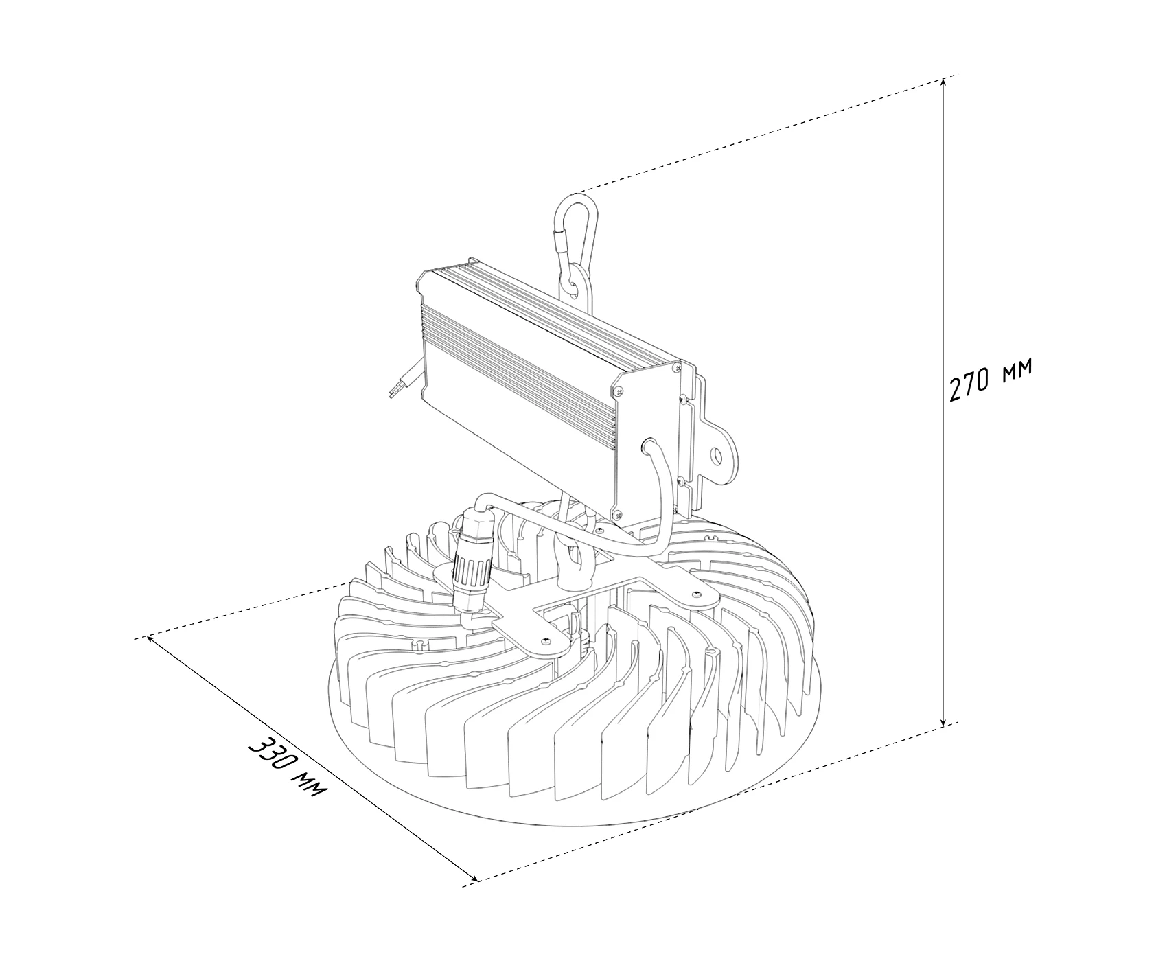 
Commercial LED Lamp ECOLED-240W-G60-K1 RING, 28270 Lm, LED Canopy Light Gas Station Warehouse Led Light 