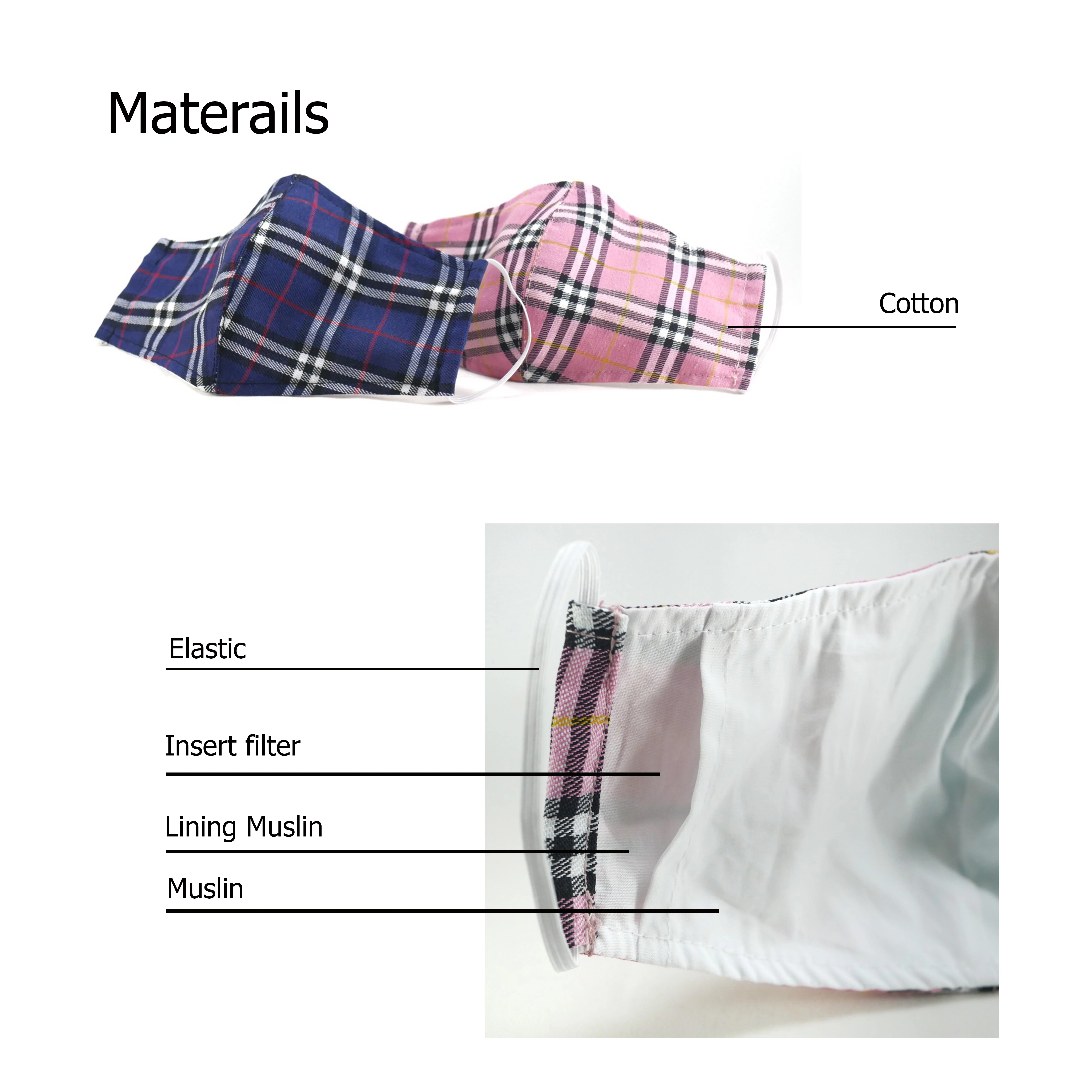 
Cotton Face Cover For Unisex Reusable From Thailand High Quality 