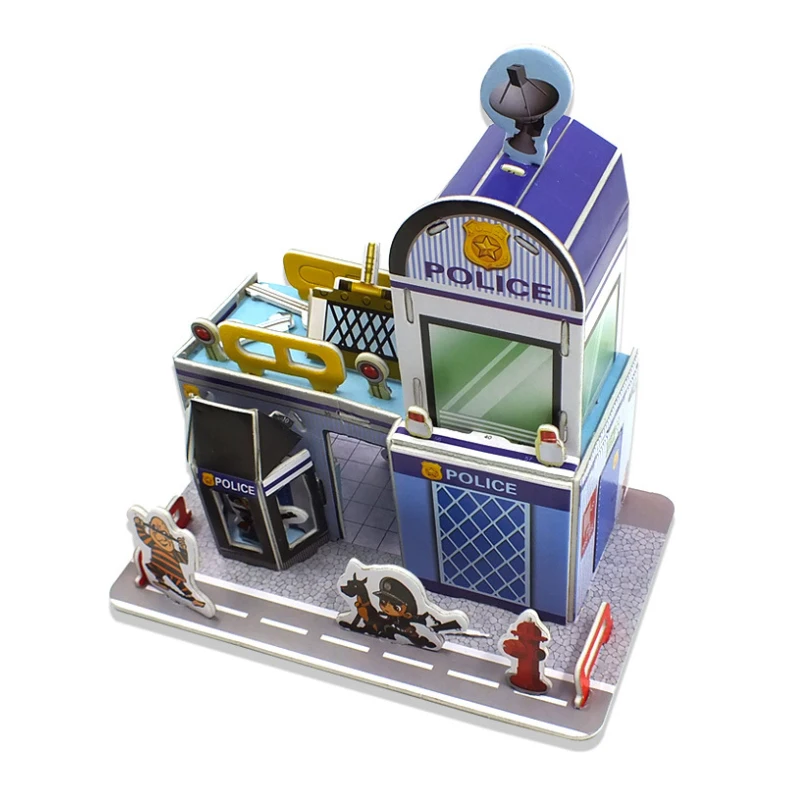 
Wholesale New Design High Quality Children Educational DIY Paper Craft Toy and Practical 3D Jigsaw Puzzle For Kids 