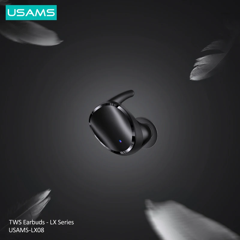 USAMS BT 5.0 Extra Mini TWS True Wireless Sensitive Touch Control Headset Headphone