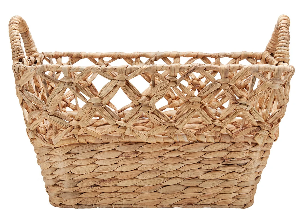 Water Hyacinth Basket Laundry Basket Organization Storage Basket with Handles Vietnam Supplier Competitive Price Wholesale