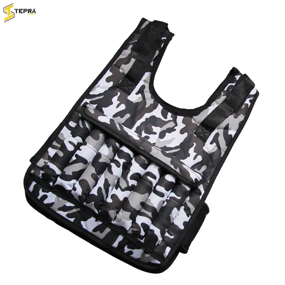 15 кг Регулируемый Вес жилет Круглая стальная пластина железный стержень вес костюм Фитнес Бег