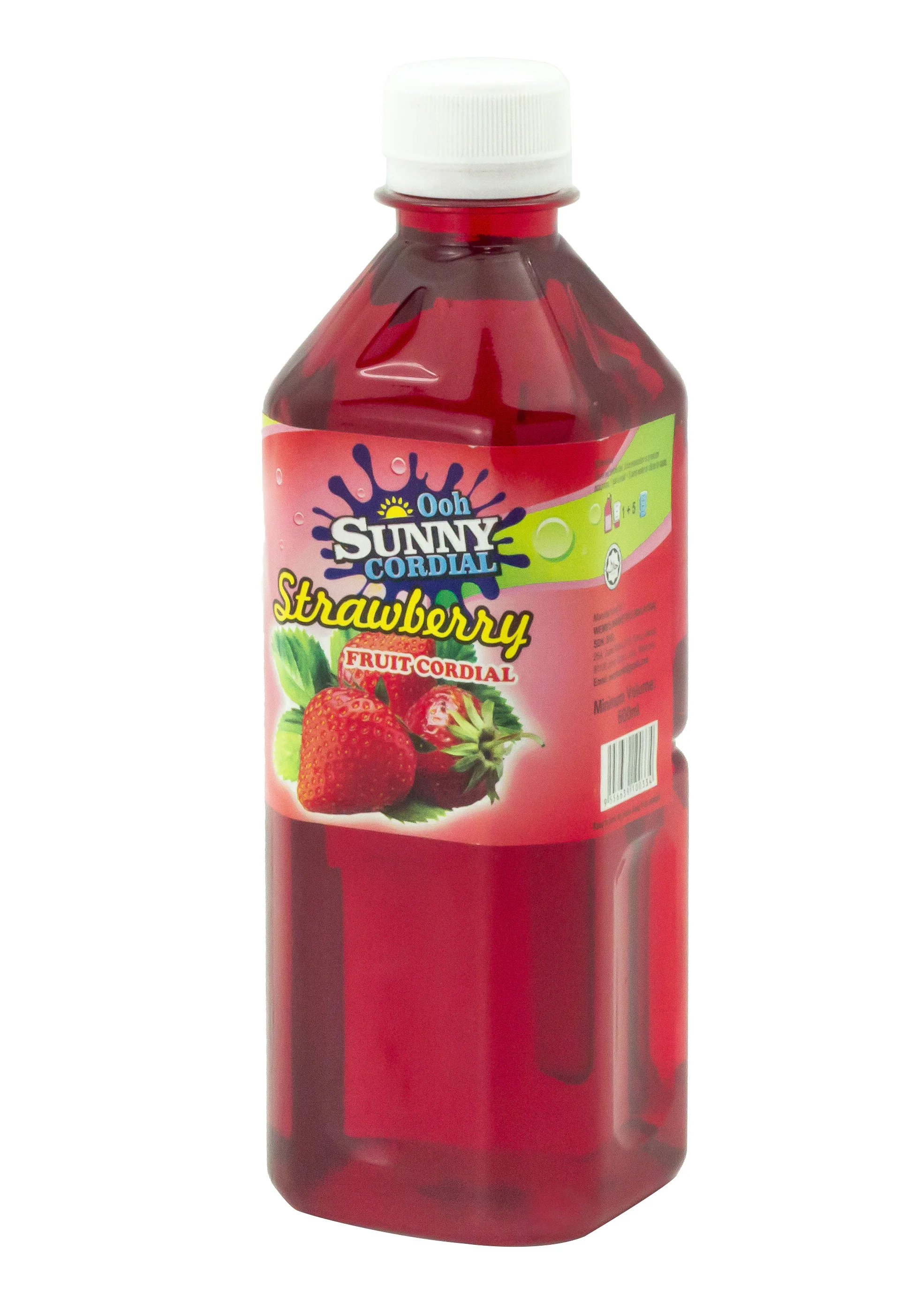 Bulk sale Orange flavour concentrate cordial with real fruit content 500ml bottle type Orange juice