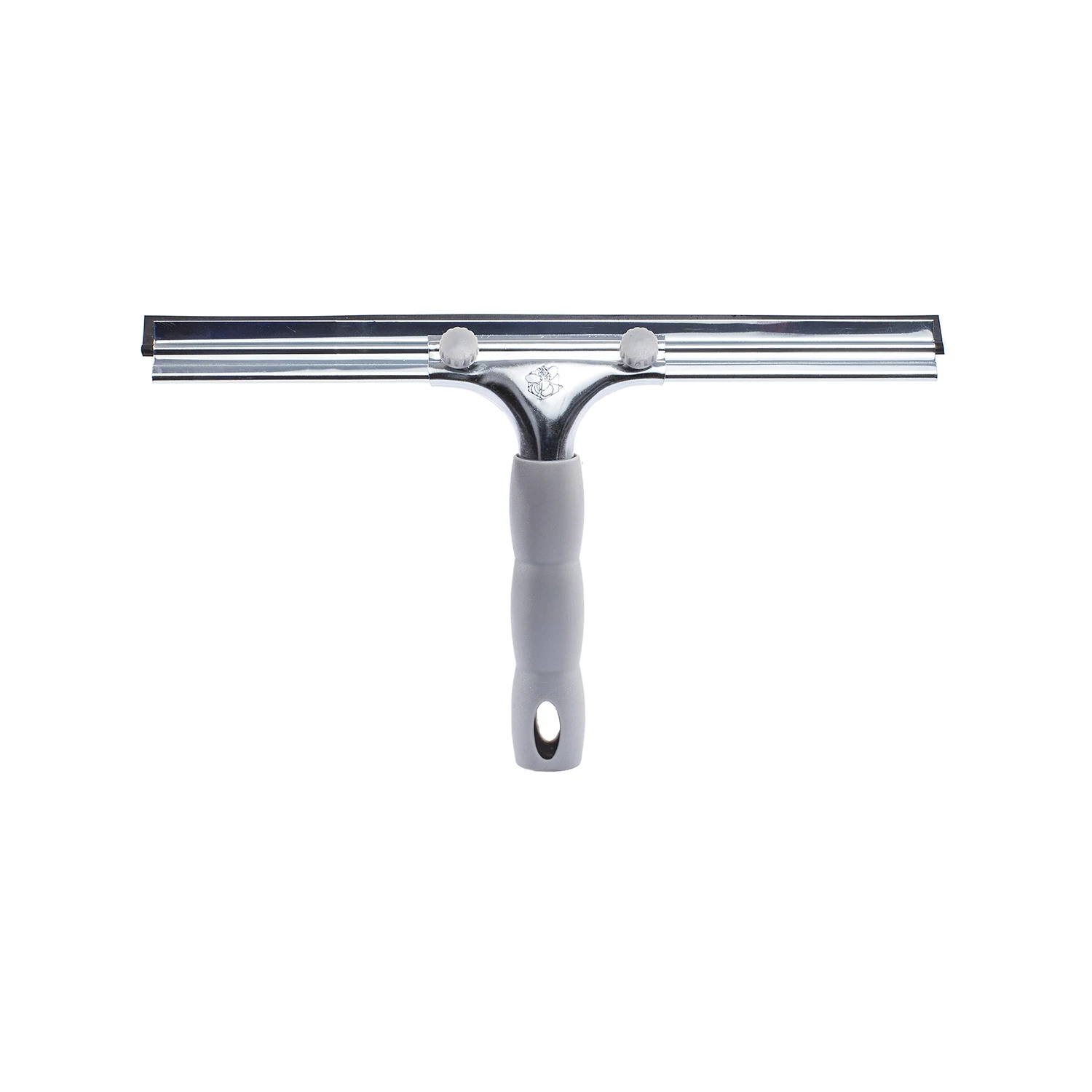 Italian-Made 35 cm Steel Rubber Window Squeegee with Metal Handle Cleaning Tool Soft Profile Hook Accessory Glass Floor Shower