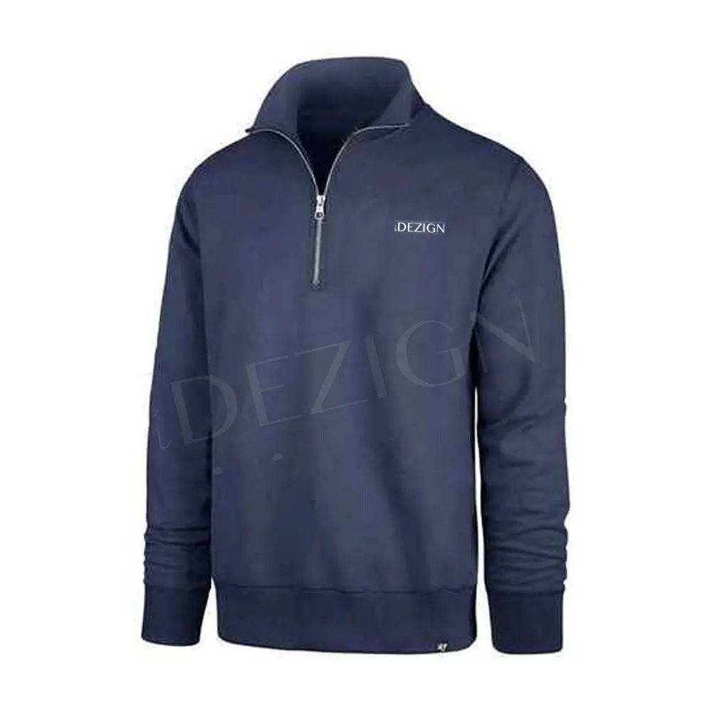  Оптовая цена Высококачественная Мужская Черная куртка толстовка с капюшоном на молнии 1/4