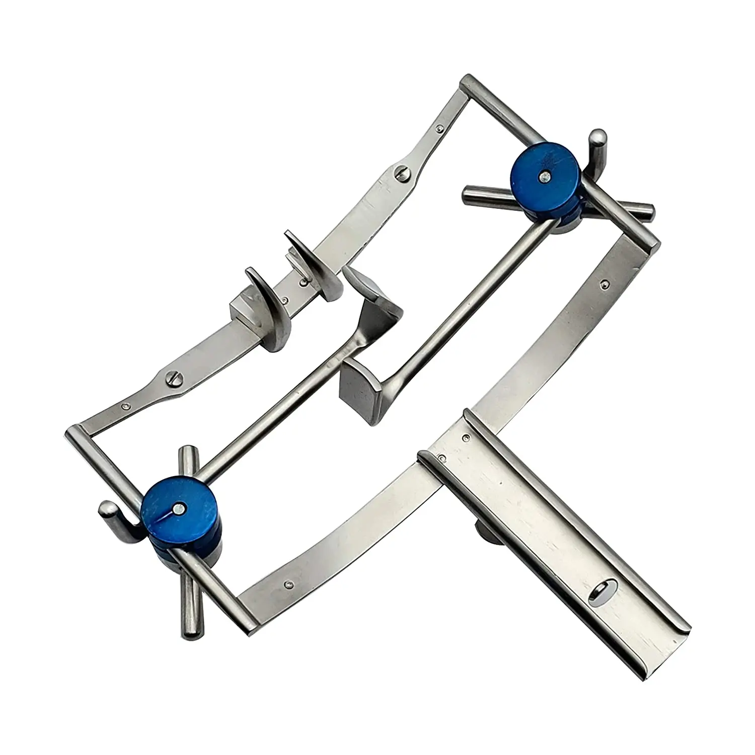 Dingman Mouth Gag frame with 3 Tongue Blades Cheek Retractor Mouth Opener Complete Set Surgical Dental Equipment German Steel