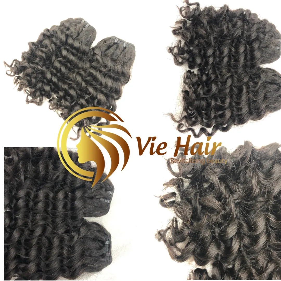 Королевский вьетнамский плотный кудрявый уток волос лучшего качества сырье для кутикулы натуральные волосы 100% натуральный цвет очень Шелковый и мягкий