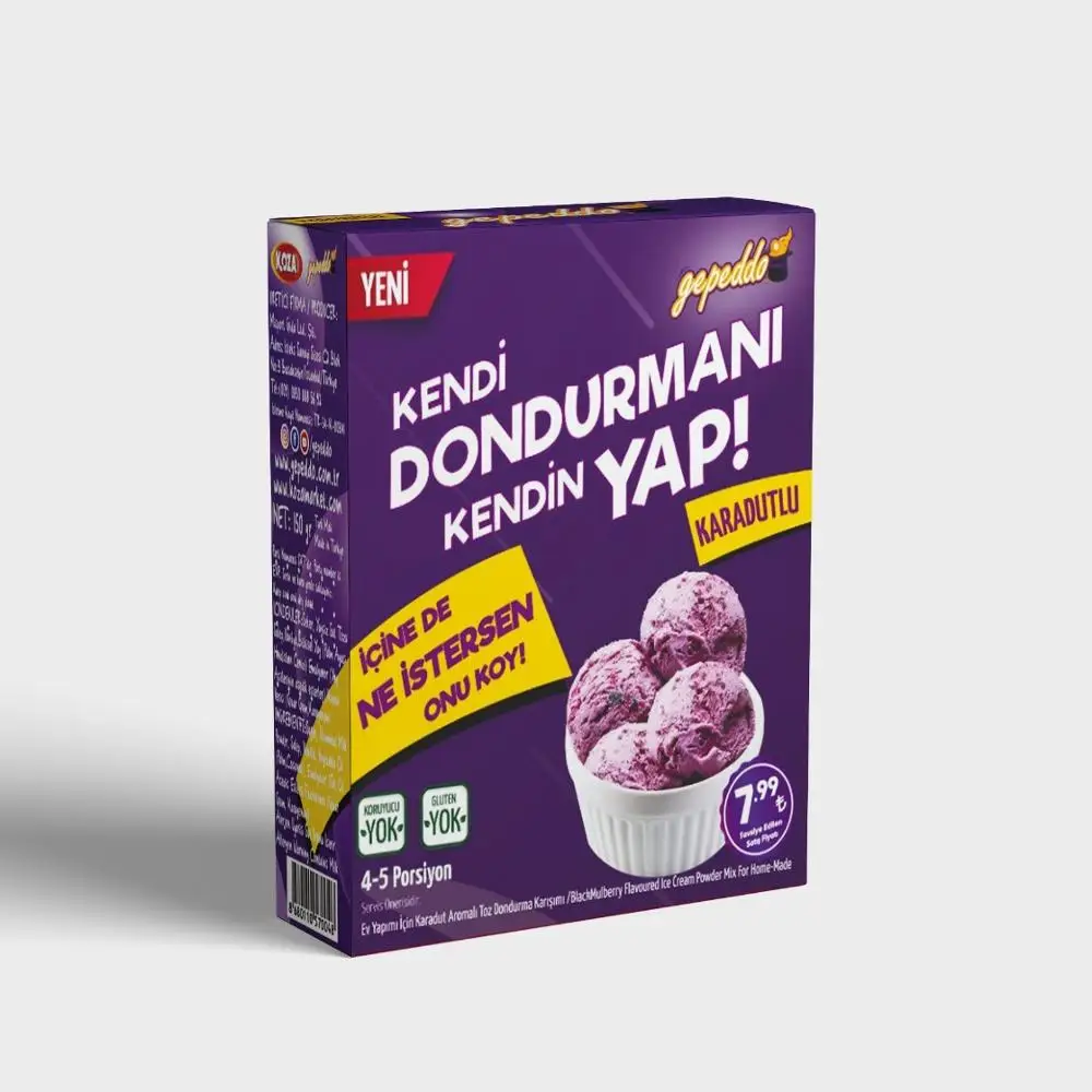 
Homemade black mulberry Flavoured ice cream powder mix 