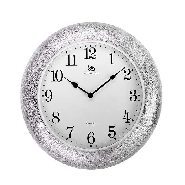 Mosaic luxury wall clock Custom Large Wooden Quartz Clock Movement Clocks And Watches Home Decor For Living