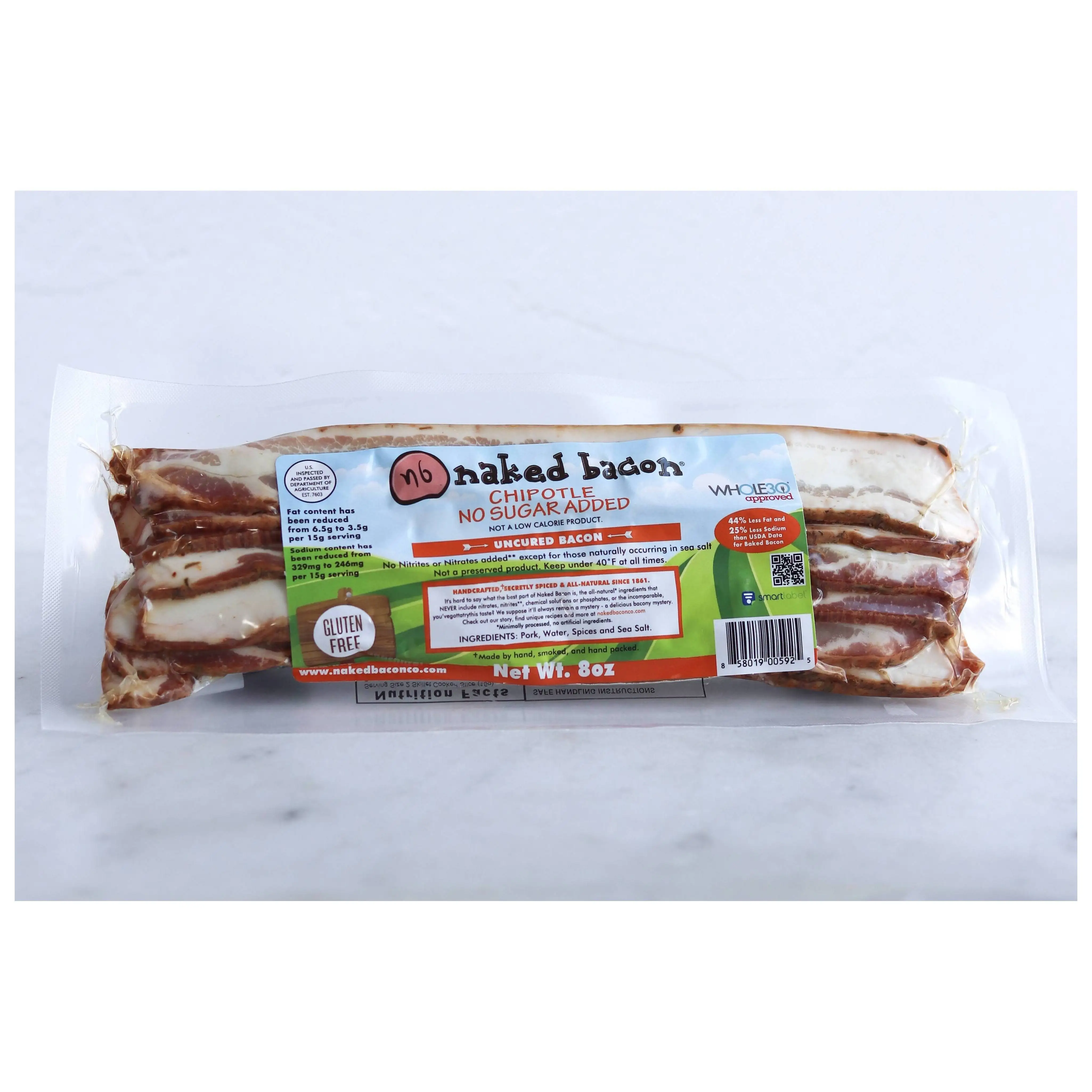 
Naked Bacon With A Kick And Yumminess Whole30 Approved Chipotle Sugar Free And Gluten Free Bacon 