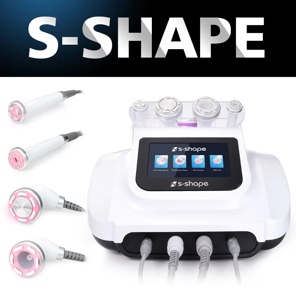 hot sale S shape multifunction Skin Personal body contouring machine cavitation 30k ultrasonic cavitation slimming machine