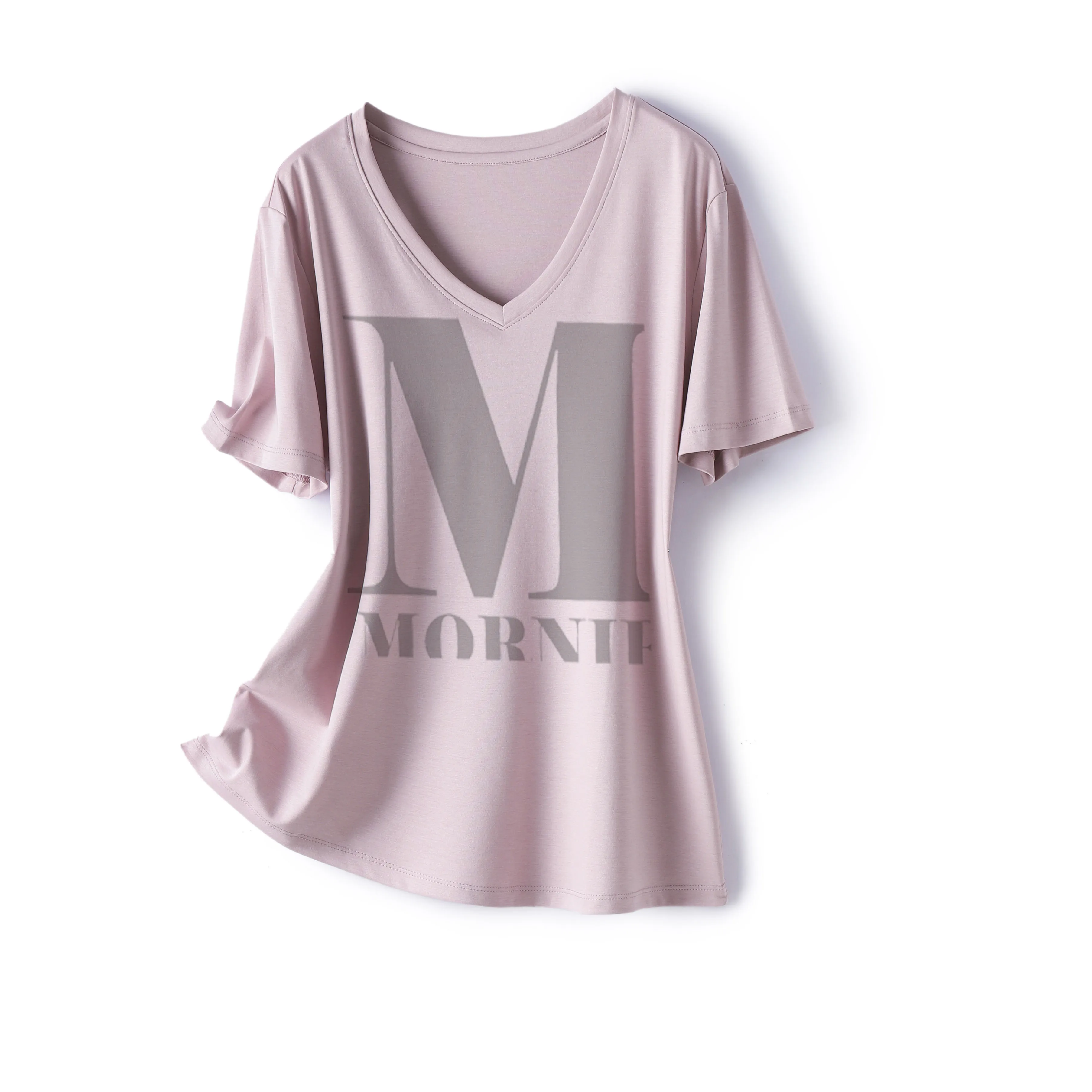 
2021 manufacturers direct sales high quality loose real silk T-shirt for women 1 buyer 