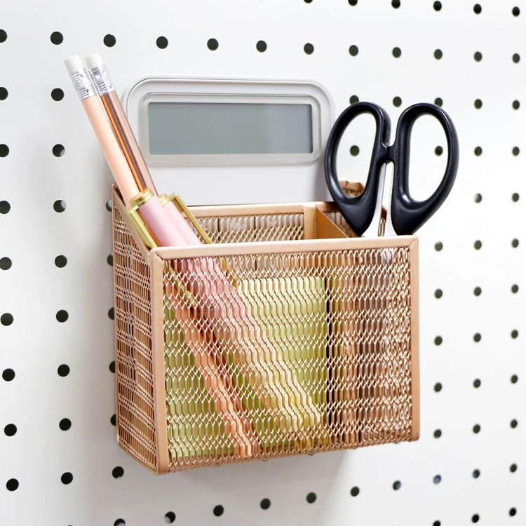 2022 Модный металлический держатель для карандашей, отсеки для хранения розового золота, магнитный держатель для ручек