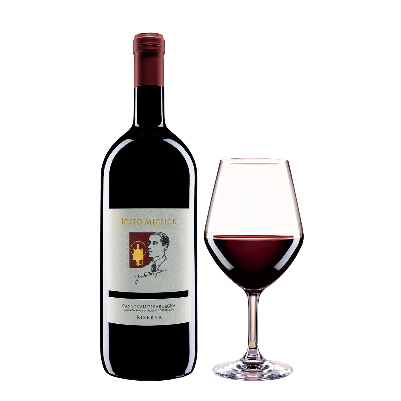 Высококачественное итальянское вино Cannonau Di Sardegna Doc сухое красное резервная бутылка 150 CL