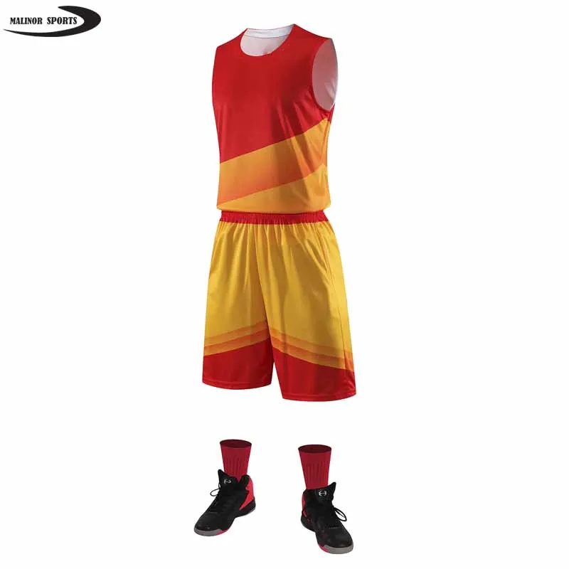  Форма для баскетбола с сублимационной печатью новейший дизайн Комплект Баскетбольной униформы на заказ