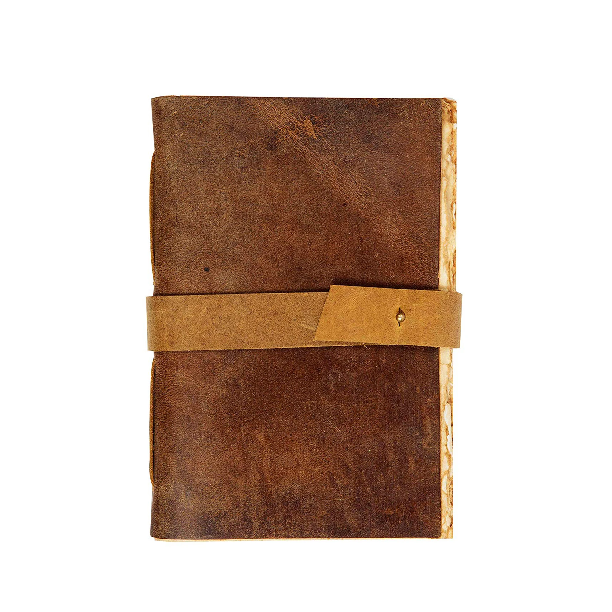 Antique Leather Bound Journals Writing Notebook Sketchbook Journal Deckle Edges Planner and Organiser