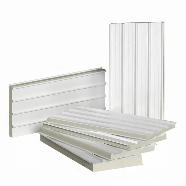 Polyisocyanurate sandwich panel on the roof for fish factory, rabbitry or warehouse