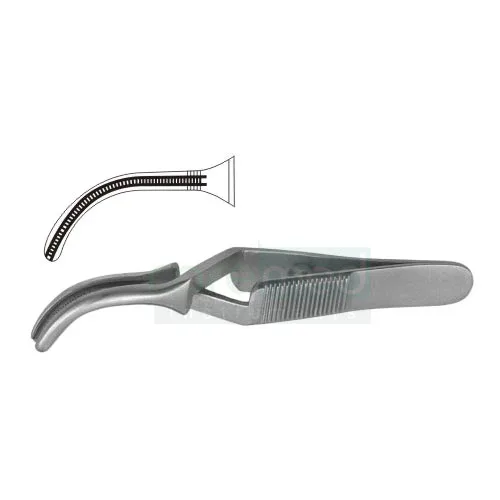 Curved/Straight Professional Stainless Steel Dieffenbach Bulldog Clamp 6.5cm Curved Serrated Tip Clamps | Caremed Instruments