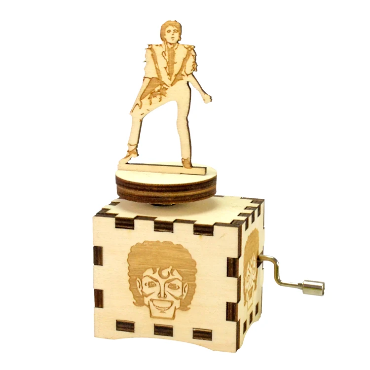 Wholesale Michael Jackson custom made hand crank various designs music box