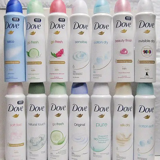Мягкий антиперспирантный дезодорант-спрей из хлопка Dove 48 часов защиты 150 мл