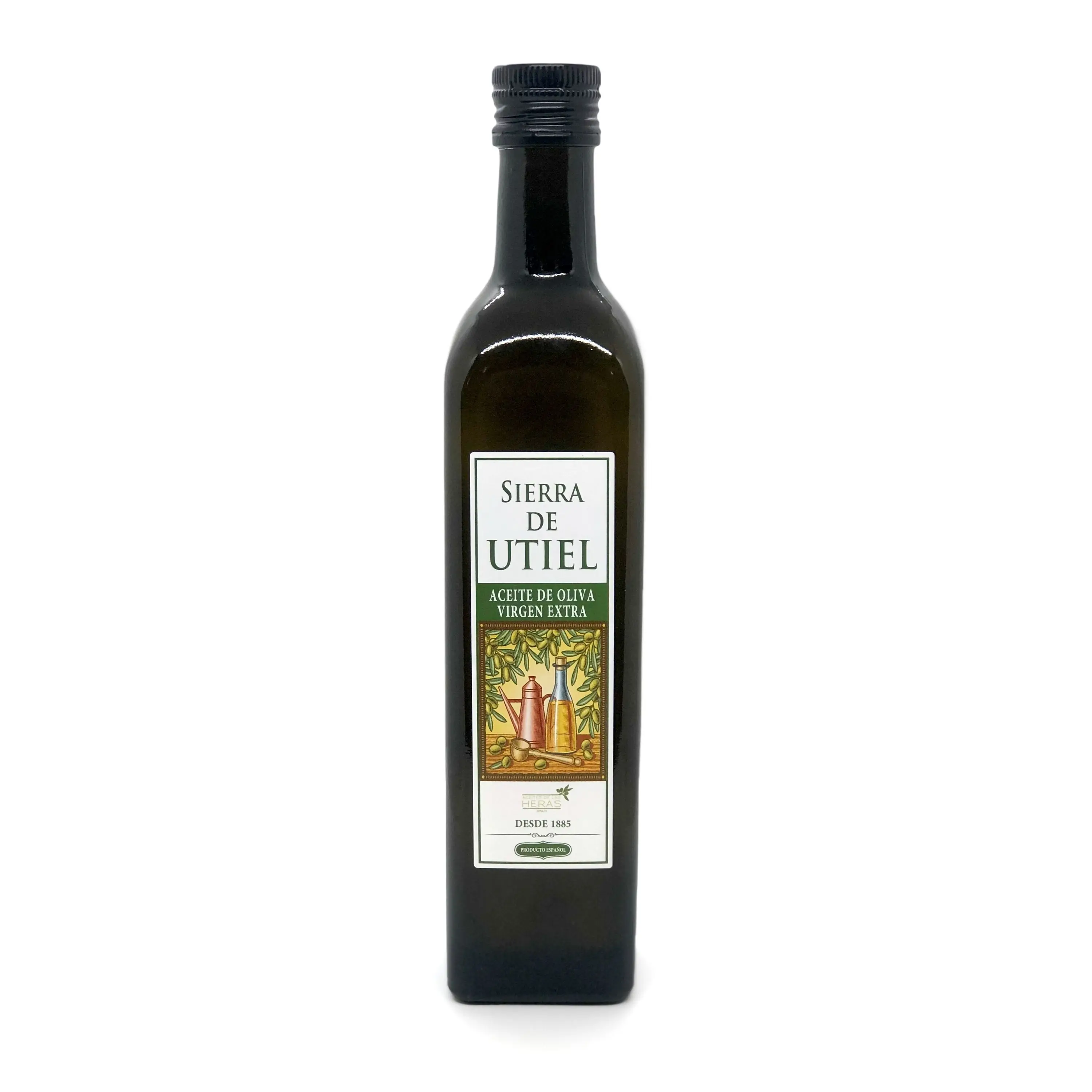 Gourmet Extra Virgin Olive Oil 500ml glass marasca bottle, Sierra de Utiel made in Spain Olive Oil