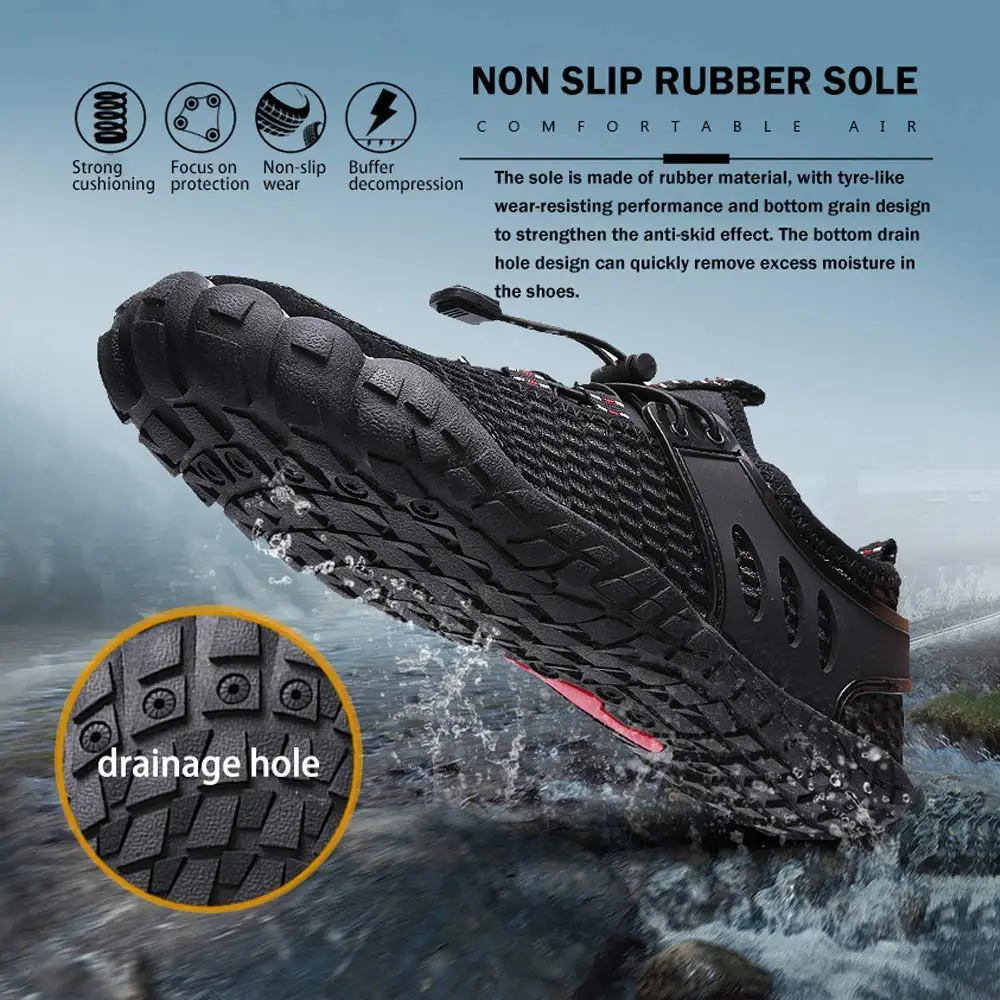 Изготовленный на заказ мужские быстрое высыхание водонепроницаемого материала; Водонепроницаемая Обувь