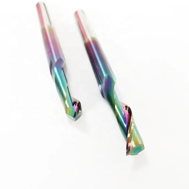 Концевая фреза с одной канавкой CNC, спиральные фрезы для алюминия