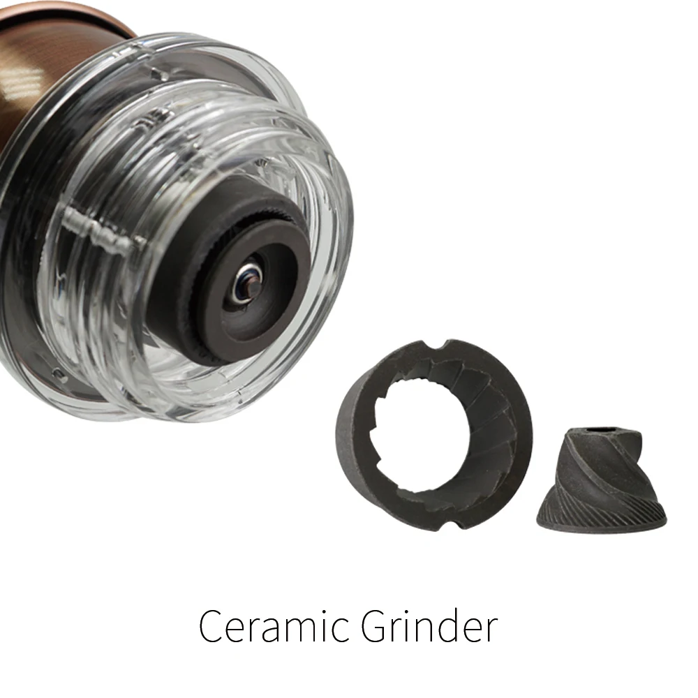 [Holar] Taiwan Made Conical Manual Coffee Grinder with Acrylic